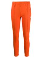 Adidas Contrast Logo Track Pants - Orange