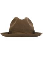 Borsalino Trilby Hat, Men's, Size: 56, Brown, Rabbit Fur Felt