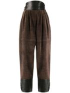 Yves Saint Laurent Vintage High Rise Loose Trousers - Brown