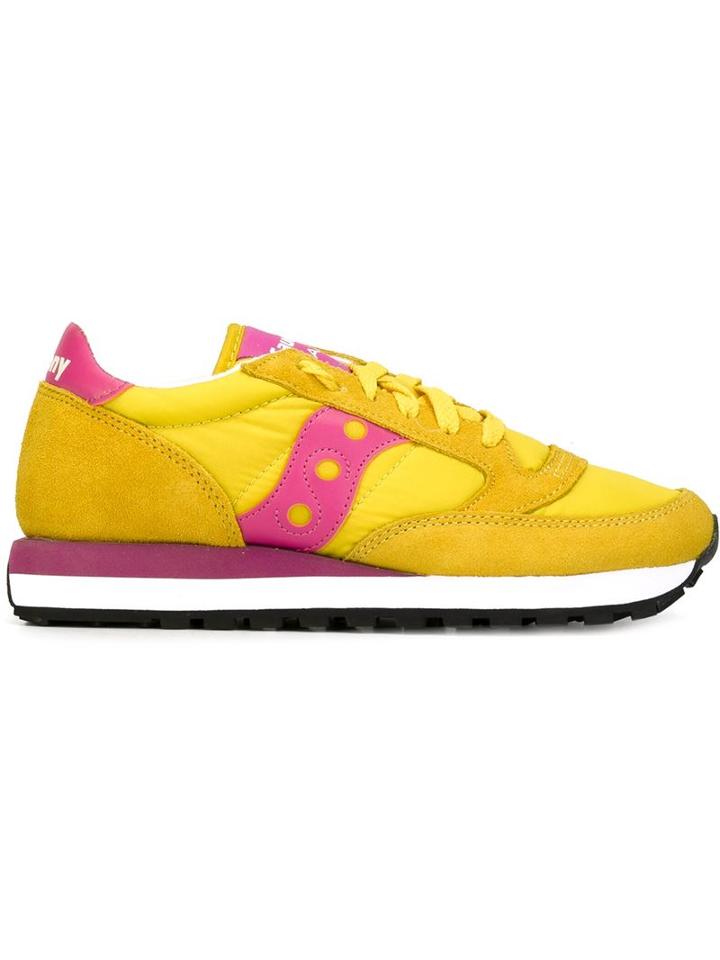 Saucony Jazz Original Sneakers, Women's, Size: 38, Yellow/orange, Leather/cotton/rubber