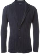 Lardini Knit Blazer, Men's, Size: M, Blue, Cotton/nylon