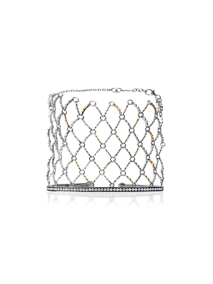 Gaelle Khouri White Diamond Bracelet - Metallic
