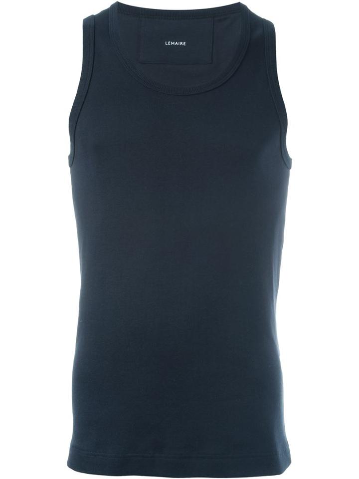 Lemaire Classic Tank Top, Men's, Size: Large, Black, Cotton