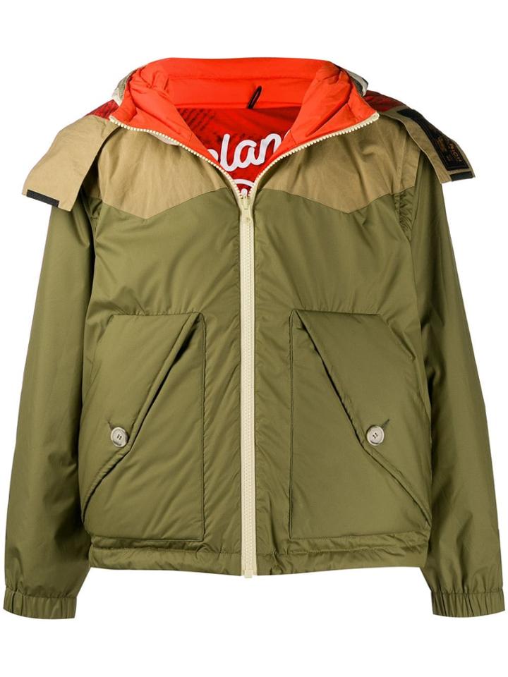 Woolrich Padded Hooded Jacket - Green