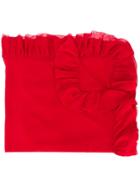 Giambattista Valli Frill Trim Scarf - Red