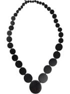 Monies Disc Strand Necklace, Women's, Black