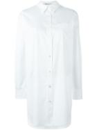 T By Alexander Wang Mini Shirt Dress, Women's, Size: 4, White, Cotton