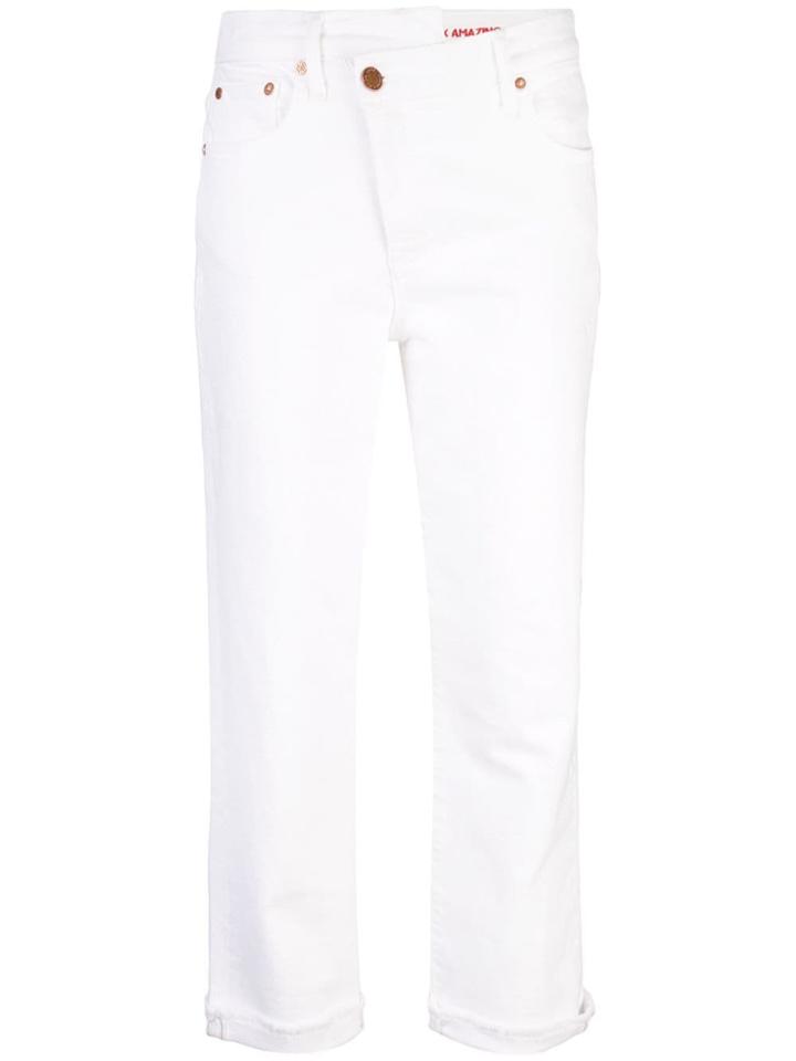 Alice+olivia Amazing Slim-fit Jeans - White