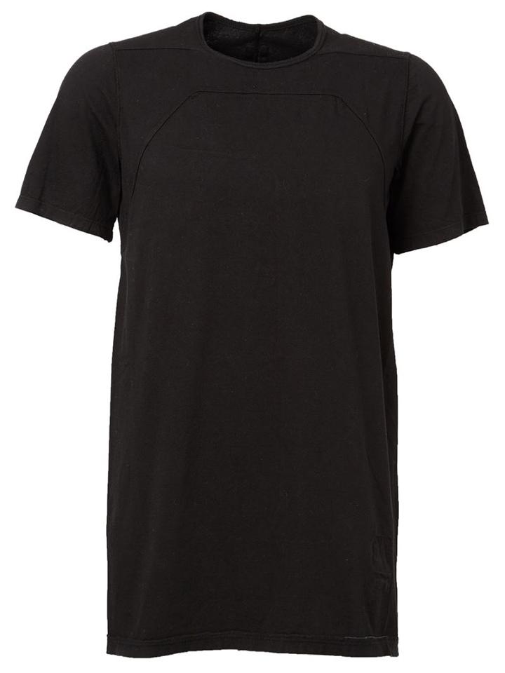 Rick Owens Drkshdw Round Neck T-shirt, Men's, Size: Small, Black, Cotton