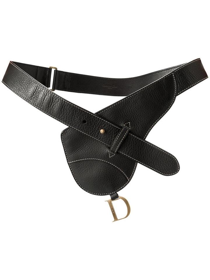 Christian Dior Pre-owned Saddle Waist Belt Bag - Black