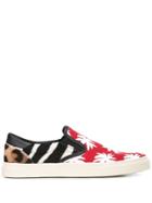 Amiri Slip On Bone Sneaker - Red