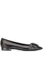 Casadei Sparkly Pointed Ballerina Shoes - Black