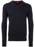 Ps By Paul Smith Striped Trim Sweatshirt, Men's, Size: Large, Blue, Cotton