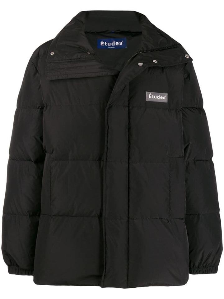 Études Padded Short Coat - Black