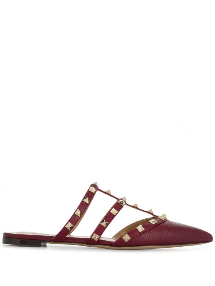 Valentino Valentino Garavani Studded Mule Shoes - Red