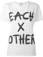 Each X Other Logo Print T-shirt, Women's, Size: Small, White, Cotton