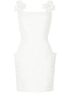 Isabel Sanchis Embroidered Fitted Dress - White
