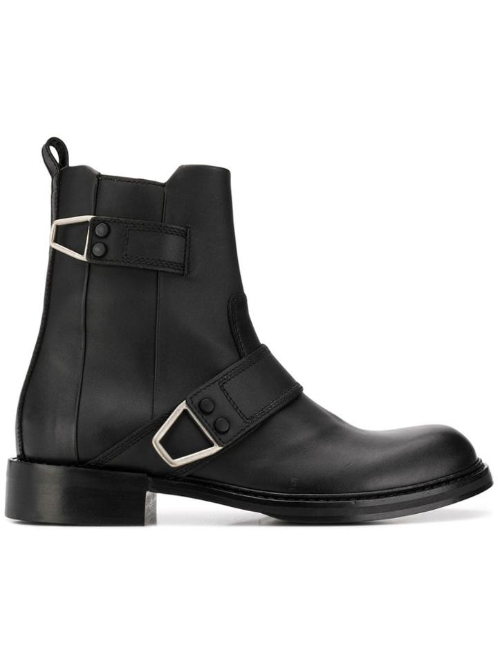 Diesel Boots With Wraparound Fastening - Black