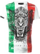 Philipp Plein 'italian Job' T-shirt, Men's, Size: Xl, White, Cotton