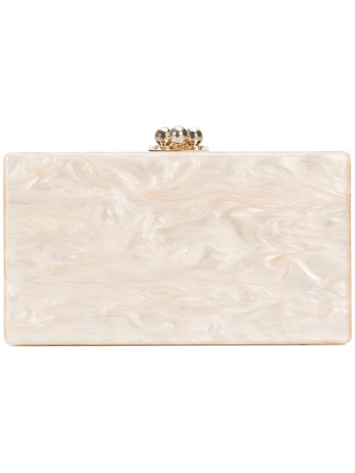 Edie Parker Jean Solid Clutch - Nude & Neutrals