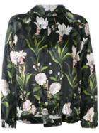 Vivetta - Floral Print Bomber Jacket - Women - Silk - 40, Black, Silk