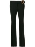 Versace Vintage 1990's Tailored Flared Trousers - Black