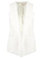 Andrea Marques Waistcoat, Women's, Size: 44, White, Cotton