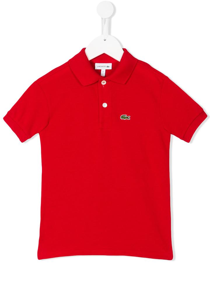 Lacoste Kids - Logo Embroidery Polo Shirt - Kids - Cotton - 12 Yrs, Red