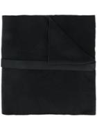 Julius Strap-detail Oversized Scarf - Black