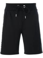 Philipp Plein 'evening' Track Shorts, Men's, Size: Large, Black, Polyurethane/polyester/cotton