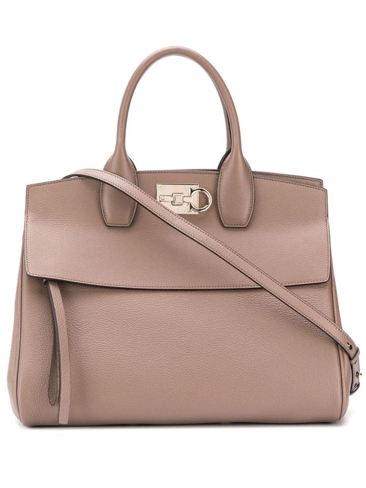 Salvatore Ferragamo Ferragamo Studio Tote Bag - Grey
