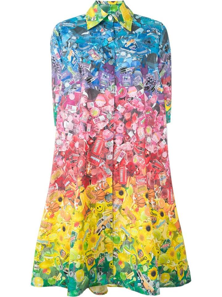 Ultràchic Mixed Print Shirt Dress