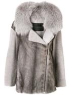 Blancha Button Front Jacket - Grey