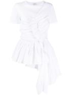 Alexander Mcqueen Ruched Panel T-shirt - White