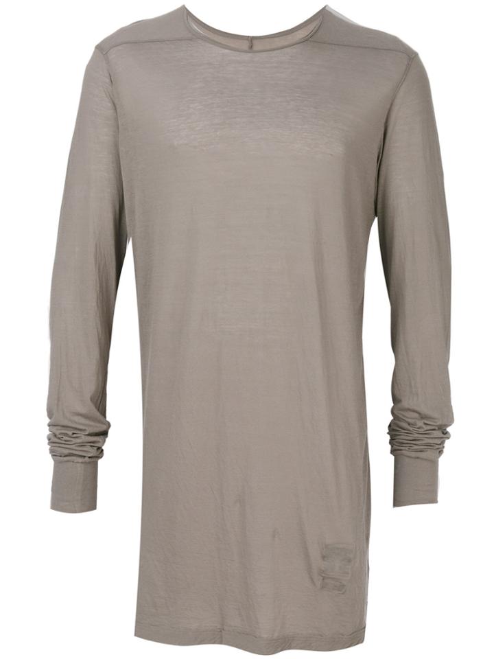 Rick Owens Drkshdw Long Sleeve T-shirt - Grey