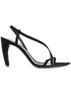 Proenza Schouler Asymmetrical Heeled Sandal - Black