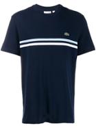 Lacoste Stripe Trim T-shirt - Blue
