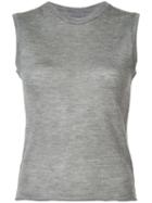 The Elder Statesman - Royal Muscle Knitted Top - Women - Silk/cashmere - Xs, Grey, Silk/cashmere
