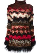 Jean Paul Gaultier Vintage Fur Trim Knit Sweater