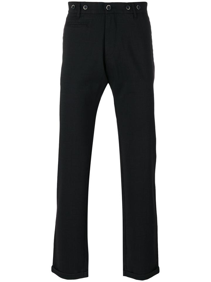Barena - Straight-leg Trousers - Men - Spandex/elastane/wool - 50, Black, Spandex/elastane/wool