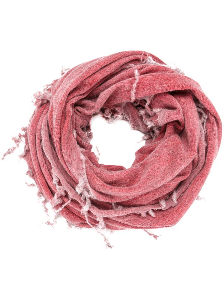Lost & Found Ria Dunn Ring Fringed Scarf - Red