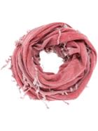 Lost & Found Ria Dunn Ring Fringed Scarf - Red