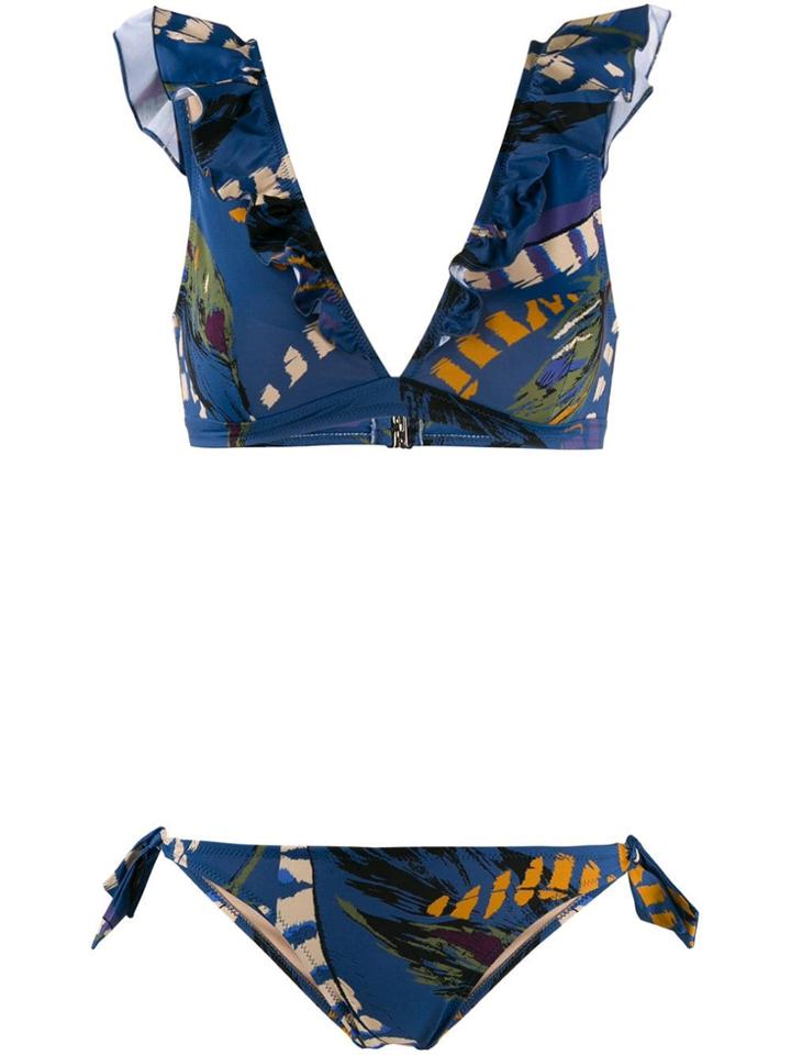 Emmanuela Swimwear Ioanna Ruffled Bikini - Blue