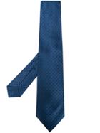 Kiton Embroidered Mini Squares Tie - Blue