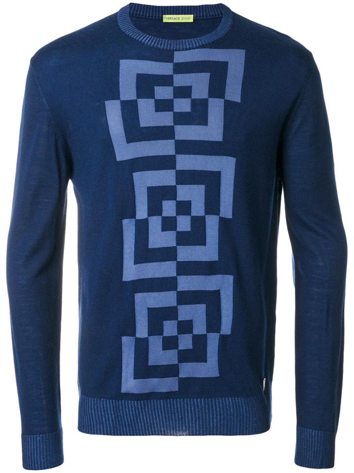 Versace Jeans Crew Neck Sweater - Blue