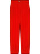 Gucci Wool Ankle Pant - Red