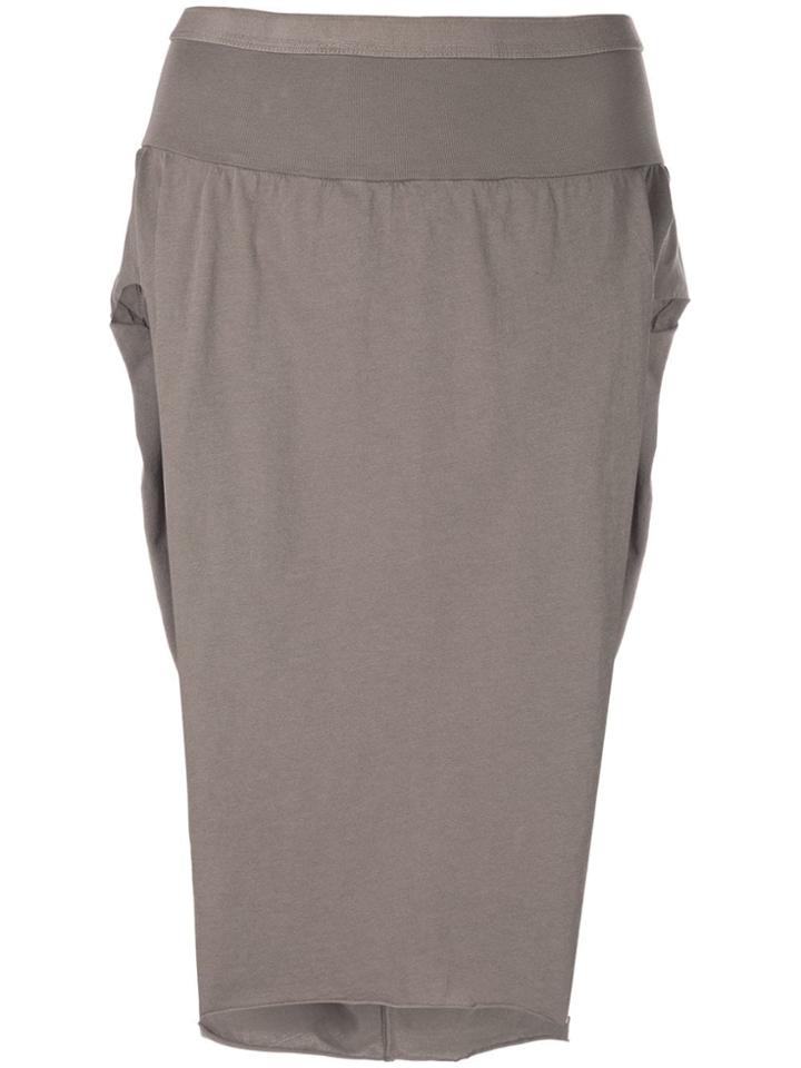 Rick Owens Drkshdw Side Slit Skirt - Brown