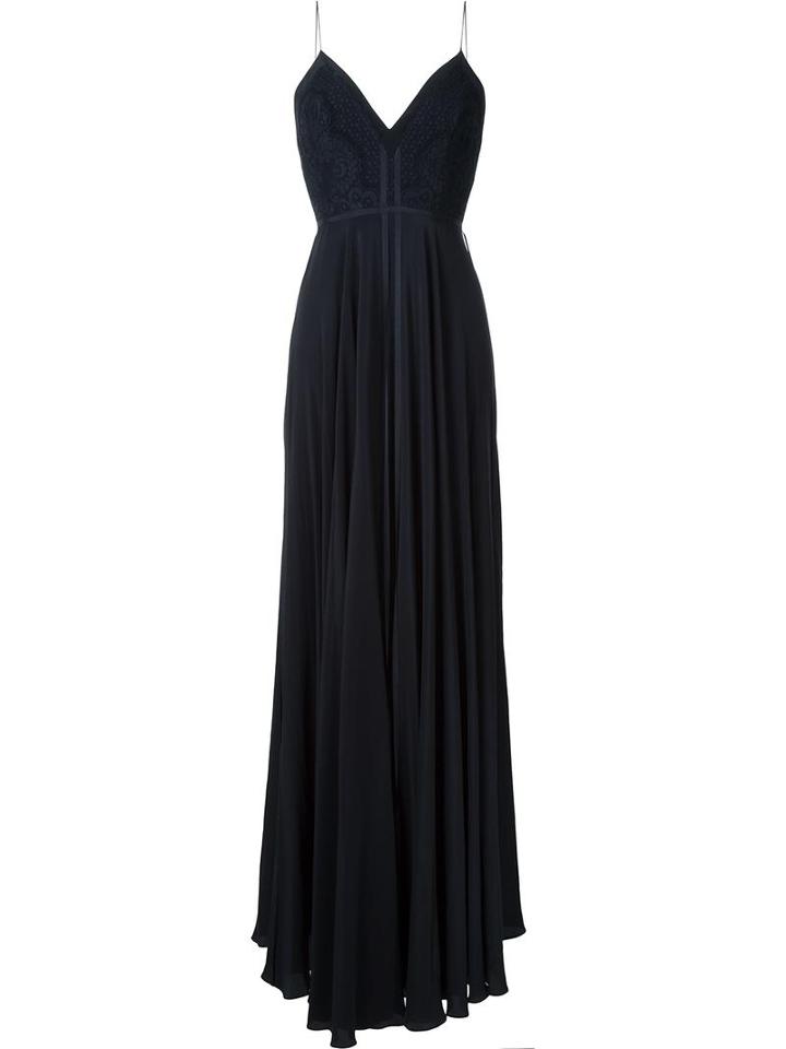 Alex Perry 'kayla' Gown, Women's, Size: 6, Black, Silk/cotton/polyester