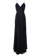 Alex Perry 'kayla' Gown, Women's, Size: 6, Black, Silk/cotton/polyester