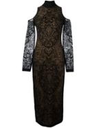 Balmain Cold Shoulder Lace Dress